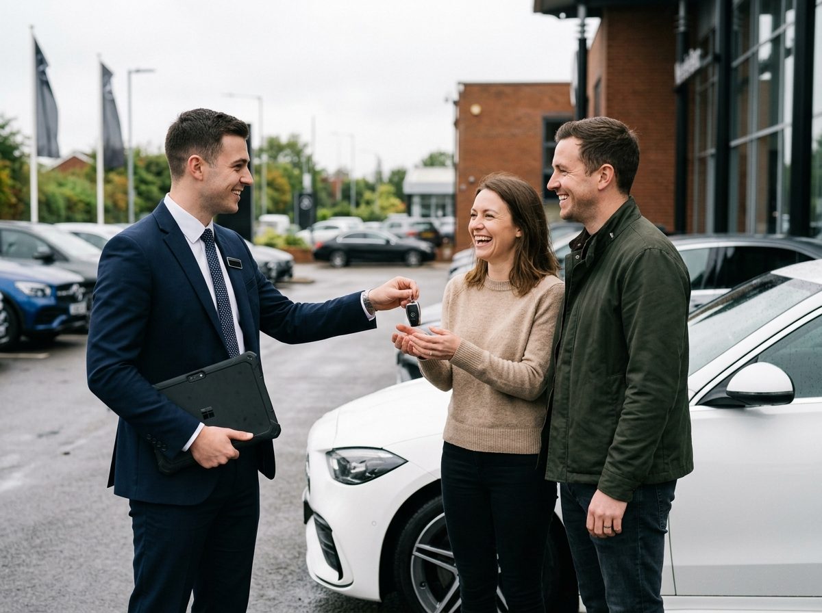 Keys handed over on the forecourt